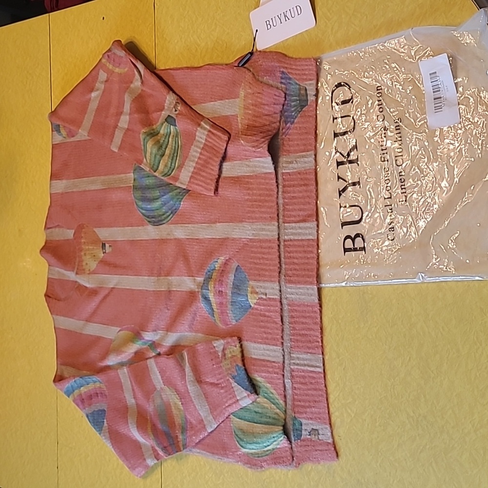NWT Buykud Hot Air Balloon Sweater